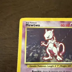 Pokemon TCG Mewtwo Base Set 10/102 Holo 1999-2000 Wizards Base Set Copyright... - Image 3