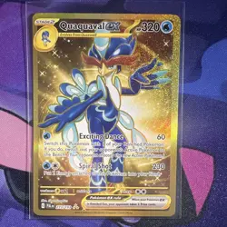 Quaquaval ex Pokemon TCG Paldea Evolved 273/193 Secret Rare NM/M Full Art GOLD - Image 1