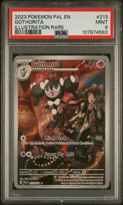 2023 POKEMON PAL EN-PALDEA EVOLVED ILLUSTRATION RARE #213 GOTHORITA PSA 9 - Image 1