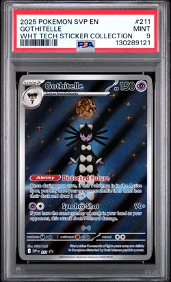 2025 POKEMON SVP EN-SV BLACK STAR PROMO #211 GOTHITELLE PSA 9 - Image 1