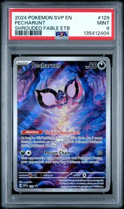 2024 POKEMON SVP EN-SV BLACK STAR PROMO #129 PECHARUNT PSA 9 - Image 1