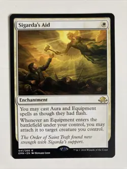 MTG Sigarda’s Aid. Rare. Eldritch Moon. LP - Image 1
