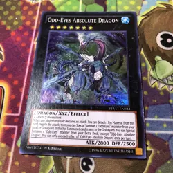Yugioh Odd-Eyes Absolute Dragon PEVO-EN033 Super Rare 1st Ed LP - Image 1