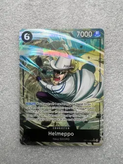 Namco One Piece CCG Helmeppo OP11-092 Alt Art Super Rare Foil Character 7000 Po. - Image 1