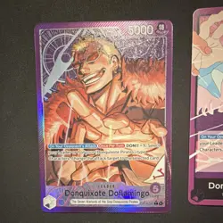 Bandai One Piece CCG Donquixote Doflamingo OP14-060 Leader Holo Special - Image 1
