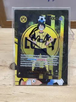 One Piece x BVB Borussia Dortmund Promo Monkey D Luffy ST13-003 Sealed - Image 1
