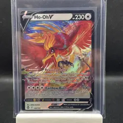 Ho-Oh V 140/195 Full Art Ultra Rare Mint Silver Tempest Pokemon TCG Card - Image 1