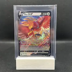 Ho-Oh V 140/195 Full Art Ultra Rare Mint Silver Tempest Pokemon TCG Card - Image 2