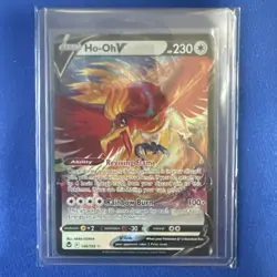 Ho-Oh V 140/195 Full Art Ultra Rare Mint Silver Tempest Pokemon TCG Card - Image 4