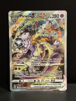 Mewtwo VSTAR GG44/GG70 Ultra Rare Holo Pokemon Crown Zenith Galarian Gallery NM+ - Image 1