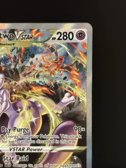 Mewtwo VSTAR GG44/GG70 Ultra Rare Holo Pokemon Crown Zenith Galarian Gallery NM+ - Image 4