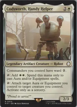 MTG Normal Codsworth, Handy Helper R Universes Beyond: Fallout 14 NM - Image 1