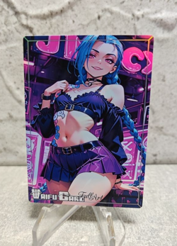 Jinx Trading Card Waifu Goddess Story Anime Girl holo Karte Manga Full Art - Image 1