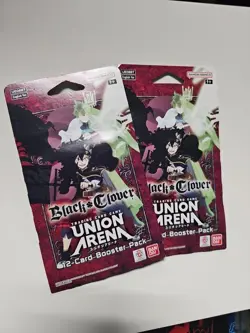Union Arena - Black Clover - NEW - 12 card booster pack - English QTY 2 - Image 1