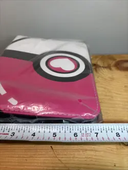 Pokemon card binder for Pokemon cards, 50 sleeves, 9.5x7" pink/white cover - Image 5