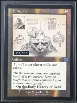 MTG Brothers War Millstone 212/500 (SERIALIZED) | Retro Border ~ FOIL NM - Image 1