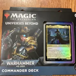 MTG Universes Warhammer 40K Commander Forces of Imperium Deck Magic Gathering - Image 1