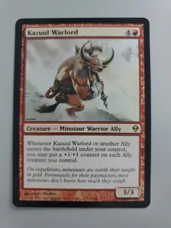 MTG Kazuul Warlord Zendikar Regular Rare - Image 1