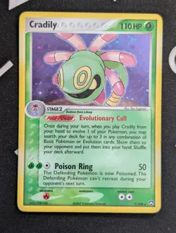 Cradily 7/108 2007 EX Power Keepers Pokemon Card Holo Rare - Mp - Image 1