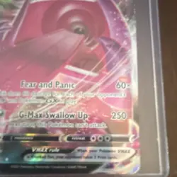Pokemon Gengar VMAX Ultra Rare Holo 157/264 Fusion Strike Single Strike Card - Image 3