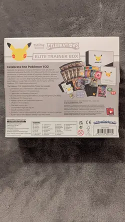 Pokemon Celebrations 25th Anniversary Elite Trainer Box ETB | Sealed Sleeve Tear 820650809866 - Image 2