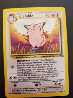 Clefable 17/64 Pokemon Jungle - Pokemon WOTC 1999 Jungle Base Set MP - Image 1