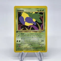 1st Edition Oddish 68/111 - NM Near Mint Non Holo - Neo Genesis Pokemon Card - Image 1