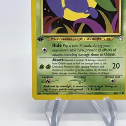 1st Edition Oddish 68/111 - NM Near Mint Non Holo - Neo Genesis Pokemon Card - Image 4