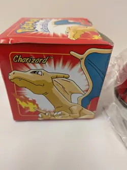 1999 B.K. Pokemon Charizard Pokeball Sealed 23 Karat Gold Plated Trading Red Box - Image 4