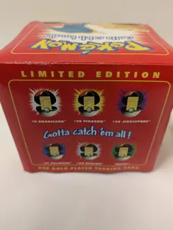 1999 B.K. Pokemon Charizard Pokeball Sealed 23 Karat Gold Plated Trading Red Box - Image 5