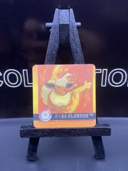 1999 Artbox Pokemon Action Flipz - Premier Edition Flareon Eevee #13 NM - Image 2