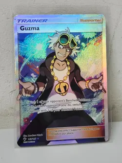 Guzma (Full Art) 143/147 Sm-Burning Shadows Holo POKEMON TCG TRAINER MODERATE - Image 1