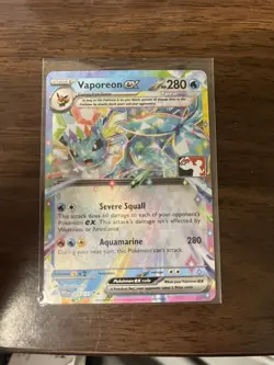 Vaporeon ex 023/131 NM STAMPED Prize Pack Series 7 [Play! Pokemon Prismatic PRE] - Image 1