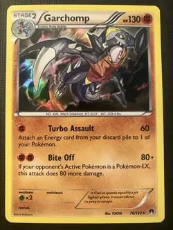 Garchomp 70/122 Pokemon XY BREAKpoint 2016 Holo MP - Image 1