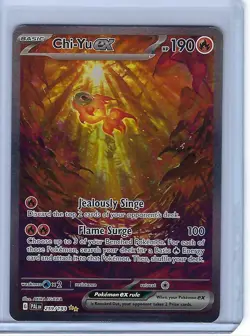 Pokemon Chi-Yu ex Special Illustration Rare EX Holo 259/193 Sv02 Paldea Evolved - Image 1