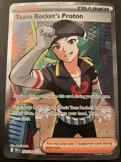 Team Rocket's Proton 227/182 SV10 Pokemon Scarlet & Violet Destined Rivals Holo - Image 1