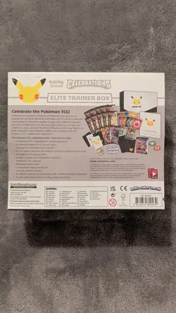 Pokemon Celebrations 25th Anniversary Elite Trainer Box ETB | Sealed Sleeve Tear 820650809866 - Image 2