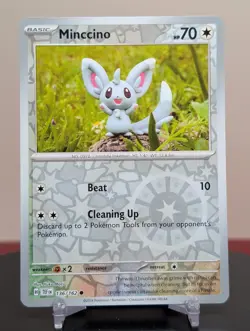 Pokemon Minccino #136/162 English Temporal Forces Reverse Holo - Image 1