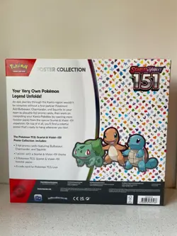 Pokemon TCG Scarlet & Violet - 151 Poster Collection Box - 3 Packs 820650853166 - Image 2