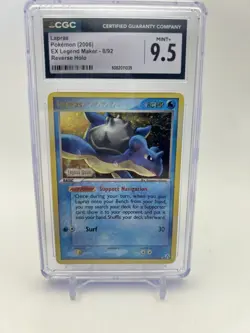 2006 Pokemon Lapras 8/92 EX Legend Maker Reverse Holo | CGC Mint+ 9.5 - Image 1