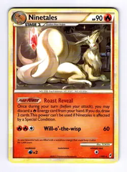 Ninetales Call of Legends #17 (2011) non-holo LP Pokemon - Image 1