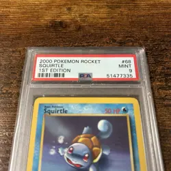2000 Pokemon Rocket Squirtle 1st Edition PSA 9 Mint #68 Base - Image 3