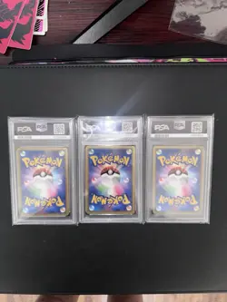 PSA 9 Set Rocket's Raikou Entei Suicune 1st Edition VS Series Japanese Pokemon - Image 2