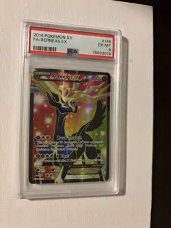 2014 POKEMON XY #146 FULL ART/XERNEAS EX PSA 6 - Image 1
