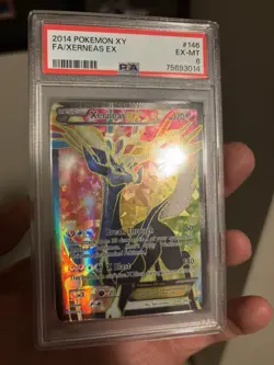 2014 POKEMON XY #146 FULL ART/XERNEAS EX PSA 6 - Image 4