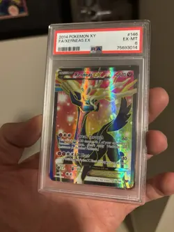 2014 POKEMON XY #146 FULL ART/XERNEAS EX PSA 6 - Image 5