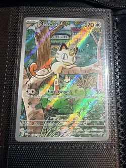 Meowth 106/094 Pokemon TCG Phantasmal Flames Illustration Rare Near Mint - Image 1