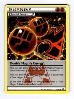 Double Magma Energy Double Crisis #34 (2015) Uncommon NM Pokemon - Image 1
