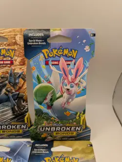 Art Set of 4 Blister Sealed Booster Packs: Pokemon SM unbroken Bonds Cards ENG - Image 4