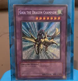 Gaia The Dragon Champion LDD-S125 LOB-125 1st Ed Secret YuGiOh - Image 1